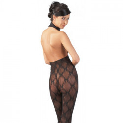 NoXqse Catsuit - Tutina Intima Nera, Pizzo D'Effetto, Taglia S-L