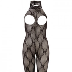 NoXqse Catsuit - Tutina Intima Nera, Pizzo D'Effetto, Taglia S-L
