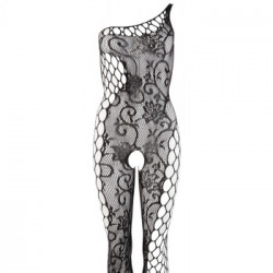 NoXqse Catsuit Asymmetrical - Tutina Intima Nera, Sensuale, Taglia S-L