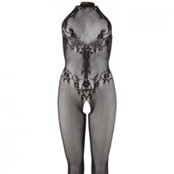 NoXqse Catsuit - Tutina Intima Trasparente Nera, Morbido, Elastico, Taglia S-L