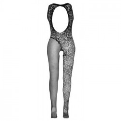 NoXqse Catsuit - Tutina Intima, Monopezzo, Cavallo Aperto, Nera, Taglia S-L