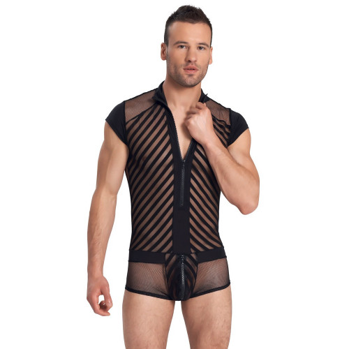 Svenjoyment Playsuit -Body da Uomo, Nero,...