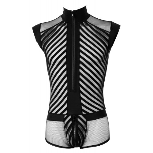 Svenjoyment Playsuit -Body da Uomo, Nero,...
