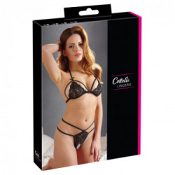 Cottelli Lingerie Lace Set - Completino Intimo, Nero, Sensuale, Taglia XL