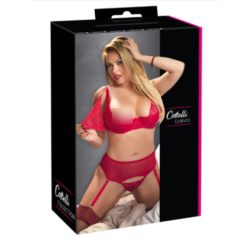 Cottelli Curves Bra and String - Completino...