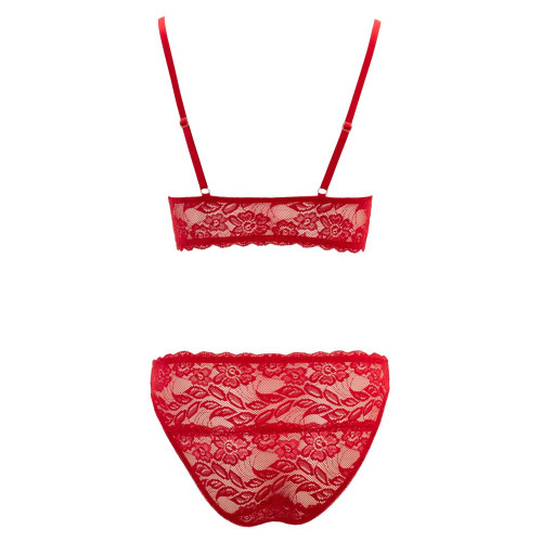 Cottelli Lingerie Bra Set Red - Completino...