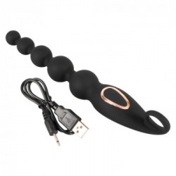 Anos Anos Vibrating Anal Beads - Vibratore Anale a Sfere, 7 MOD, Impermeabile, Ricaricabile