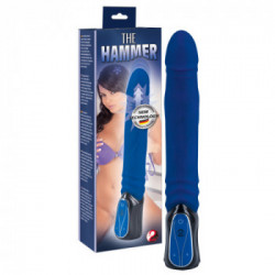 You2Toys The Hammer Blue - Vibratore Realistico con Funzione Shock, Blu, Richiede Batterie