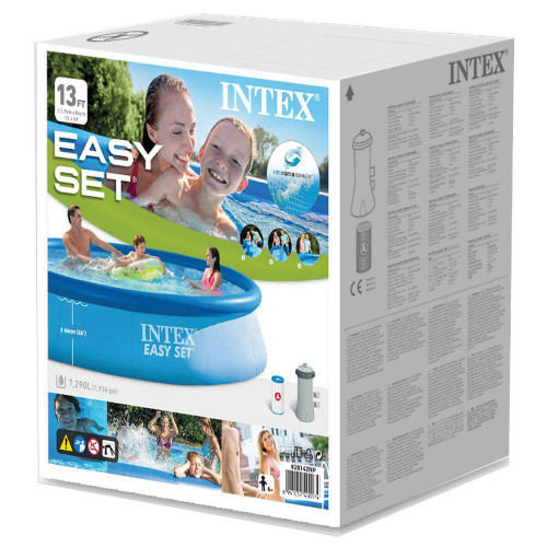 Intex 28142 - Piscina Easy Set, 396 x 84 cm con...