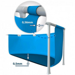 Intex 320071 - Piscina Fuori Terra, 450 x 220 x 84 cm, 7.100 Litri, Colore Azzurro 