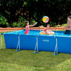 Intex 320071 - Piscina Fuori Terra, 450 x 220 x 84 cm, 7.100 Litri, Colore Azzurro 