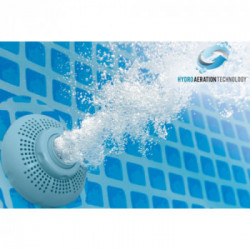 Intex 26798NP Prisma Ovale - Piscina Fuori Terra Ovale 610x305x122 cm con Pompa Filtro, Scaletta Doppia, Telo Base e Copertura