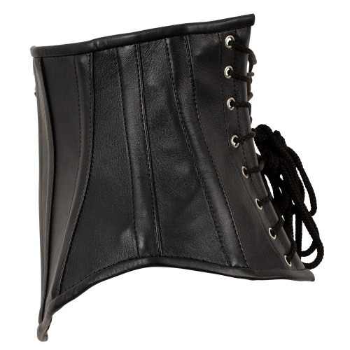 Zado Leather Waist Cincher - Corsetto Nero,...