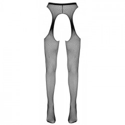 Cottelli Legwear Suspender Tights - Calze a Rete Nere, Taglia S-M