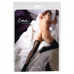 Cottelli Legwear Overknee - Calze a Rete Nere, Taglia S-M