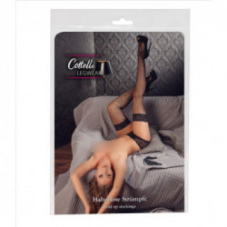 Cottelli Legwear Net Hold Up - Calze a Rete Nere, Taglia M