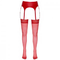 Cottelli Legwear Stockings - Collant Color Rosso, Taglia 4