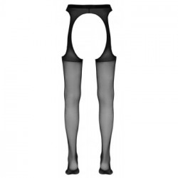 Cottelli Legwear Suspender Tights - Collant Color Nero, Taglia L-XL