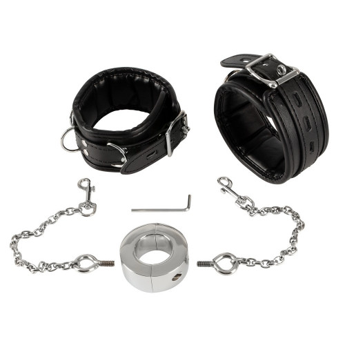 Fetish Collection Handcuffs and Cock Ring -...
