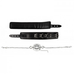 Fetish Collection Handcuffs and Cock Ring - Polsiere con Catena e Anello per il Pene