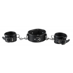 Zado Neck and Hand Cuffs - Collare e Polsiere in Pelle