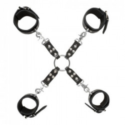 Zado Leather Restraint Set Hogtie - Polsiere e Cavigliere in Pelle, Costrizione