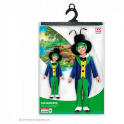 CAVALLETTA (frac con gilet, collare e farfallino, pantaloni, ghette, cappello con maschera) (104 cm / 2-3 Years)