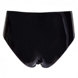 Late X Briefs - Slip in Lattice da Uomo con Dildo Realistico, Nero, Taglia M