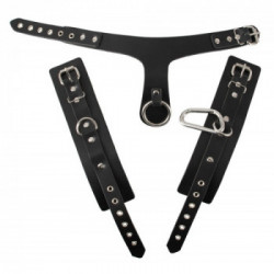 Zado Leather Bondage Set of the O - Bondage, Pelle, Regolabile