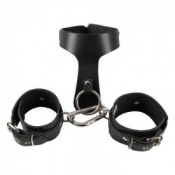 Zado Leather Bondage Set of the O - Bondage, Pelle, Regolabile