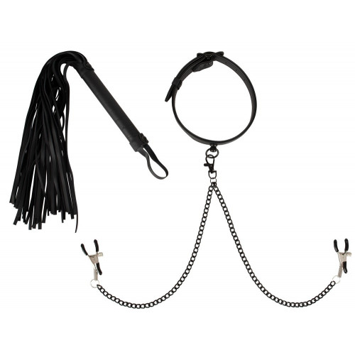 Vegan Fetish Collar Set Vegan - Bondage,...