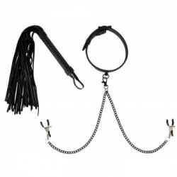 Vegan Fetish Collar Set Vegan - Bondage, Manette, Look Pelle, Vegano