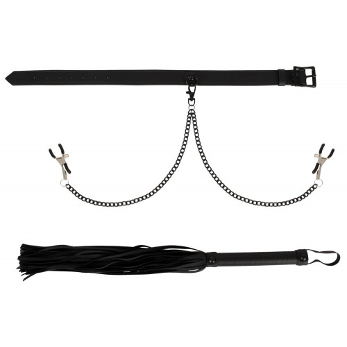 Vegan Fetish Collar Set Vegan - Bondage,...