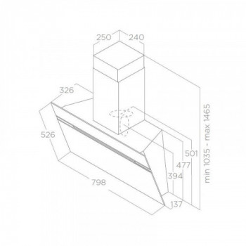 Elica STRIPE BL/A/80 -... 2