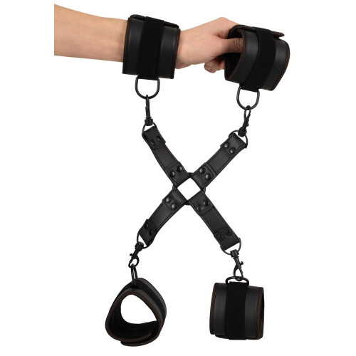 Vegan Fetish Handcuffs & Ankle Cuffs - Set...