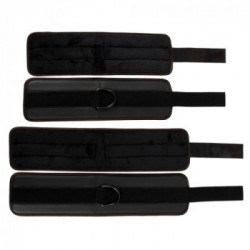 Vegan Fetish Handcuffs & Ankle Cuffs - Set Bondage, Manette, Look Pelle, Vegano