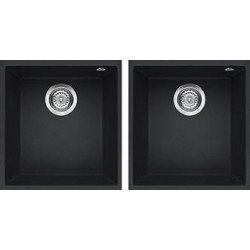 Elleci LGQ20059BSO - Lavello quadra 200, , 2V, antracite sottotop