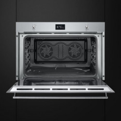 Smeg SF9390X1 - Forno da Incasso, Elettrico, 90 cm, Termoventilato, Inox, Vapor Clean, A+ 