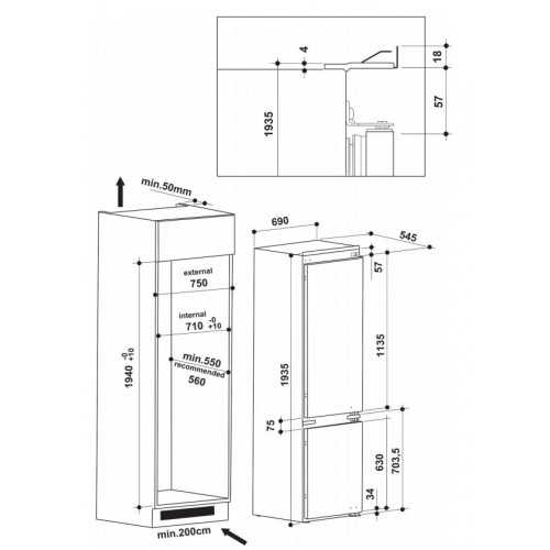 Whirlpool SP40 801/ LH 1 - Frigorifero...