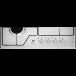 Electrolux KGS6424SX - Piano Cottura a Gas, Inox, 4 Fuochi, 60 cm