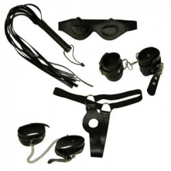 Bad Kitty Bondage Kit Extreme Bad Kitty - Set, Polsiere, Cavigliere, Maschera, Frusta, Stimolante