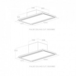 Elica HILIGHT-X H16 WH/A/100 - Cappa Aspirante da Incasso, Bianco, 720 m³/h,PRF0173442, A
