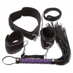 Bad Kitty Bondage Set purple/black - Giochi S/M, Manette, Bracciale, Nero, Viola