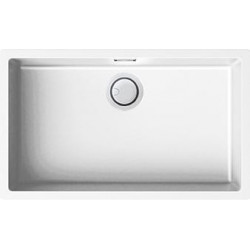 Elleci LKZ13096 - Lavello zen 130, 75,6X45,6, 1V, white