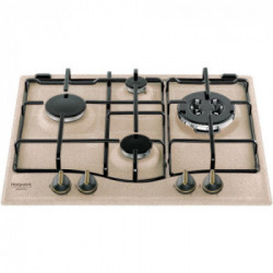 Hotpoint PCN 640 T (AV) R /HA - Piano Cottura a Gas, Avena, 60 cm, 4 Fuochi