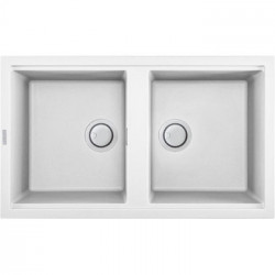 Elleci LKB45096 - Lavello best 450, 86x51, 2V, white