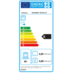 Electrolux KOHHH00W - Forno Elettrico da Incasso, Multifunzione Serie 300, 68 Litri, Aqua Cleaning, 60 cm, Bianco, Classe A