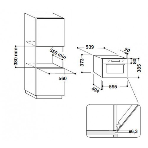 Hotpoint Aristocn MD344IXHA - Microonde da...