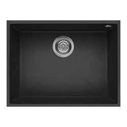 Elleci LMQ11070BSO - Lavello quadra 110, 58x44, 1V, ghisa sottotop