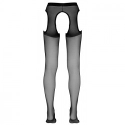 Cottelli Legwear Suspender Tights - Collant Nero, Reggicalze, Taglia S-M